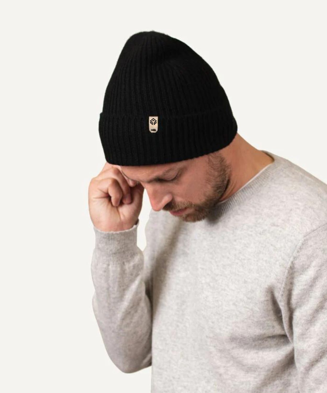 100% Cashmere Knitted Hat - Unisex